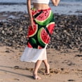 thumbnail image 6 of Watermelon Chic Chiffon Women's Beach Dress and Skirt Set for Sunny Days, 6 of 6