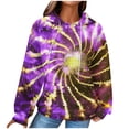 thumbnail image 2 of EQWLJWE Sweatshirts à Capuche pour Femmes, Pulls Surdimensionnés, Sweatshirts Graphiques pour Femmes Grande Taille, Blouse à Manches Longues Imprimée Mode Décontractée, 2 of 6