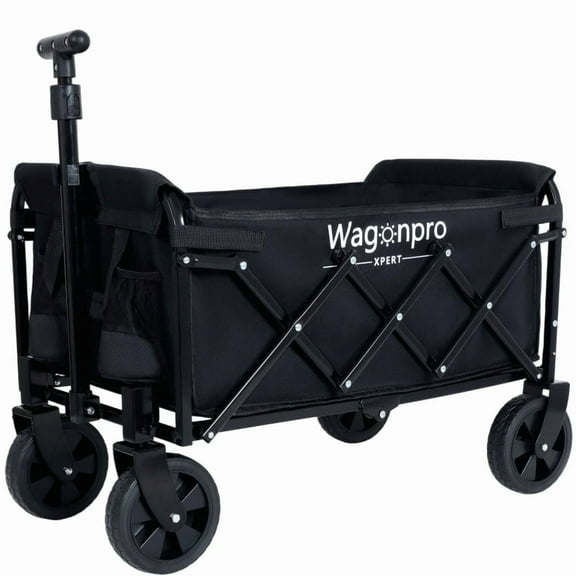 14.88-lb foldable wagon | dual-layer, 100% extra space | 225 lbs load | 6" all-terrain wheels | one cart for camping & groceries