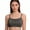 Dark Grey, variant on Women’s 100% Merino Wool Spaghetti Strap Pullover Bra - Wireless Triangle Bralette with Removable Pads,Comfort Althetic Bra