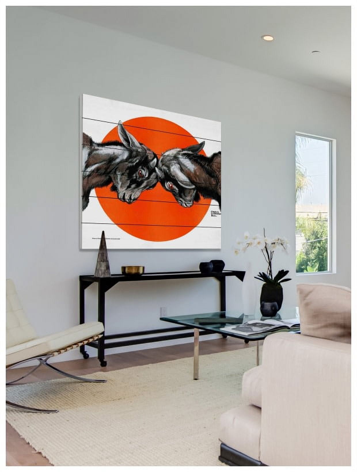 Marmont Hill "Encounter" Painting Print on White Wood