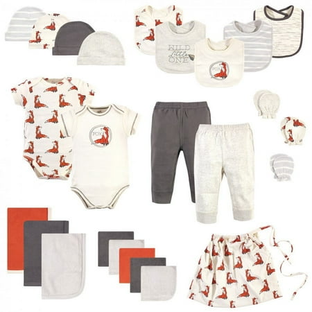 UPC: 0660168679540 | Touched by Nature Baby Boy Organic Cotton Layette Set and Giftset  Boho Fox  0-6 Months