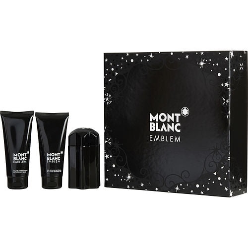 Montblanc Mont Blanc Emblem Cologne Gift Set for Men, 3 Pieces