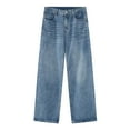 thumbnail image 4 of Men's Hip Hop Baggy Jeans Casual Wide Leg Y2k Skateboard Vintage Denim Pants Streetwear, 4 of 4