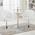 thumbnail image 3 of Yaheetech Swivel Chair, White, 3 of 9