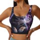 thumbnail image 1 of Balery Purple Moon Cat Sujetadores deportivos con espalda cruzada para mujer, acolchados, sin costuras, de alto impacto, ideales para yoga, gimnasio, entrenamiento y fitness.-XX-Large, 1 of 8