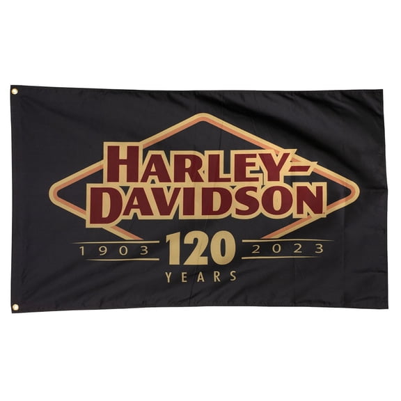 Harley-Davidson Weather-Resistant 120th Anniversary Outdoor Flag Limited Edition, Harley Davidson