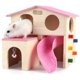thumbnail image 2 of KAIYANG Cabaña de madera para animales: casa de hámster de doble capa, 2 of 4