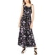 thumbnail image 1 of INC Maxi vestido floral para mujer, negro, XX-Large, 1 of 1