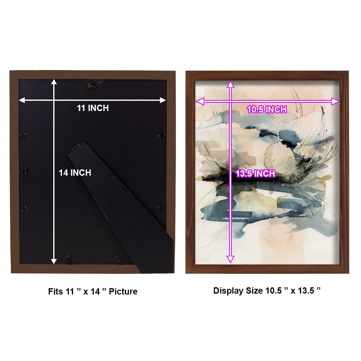 Winter Shoal I - Framed Print w/glass - Chestnut
