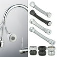 thumbnail image 6 of Stainless Steel Adjustment Shower Tube Faucet Tube Kitchen Tap Extension Hose Shower Hose Faucet Adapter 1, 6 of 8