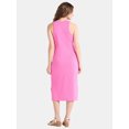thumbnail image 2 of Time and Tru Women's High Neck Tank Dress, XS-XXXL, 2 of 4