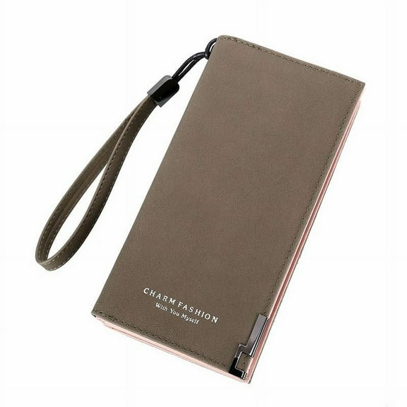 IELGY Matte Long Zipper Simple Wallet Women