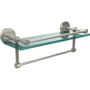 16" Gallery Glass Shelf with Towel Bar (Build to Order)