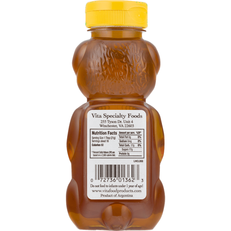 Virginia Brand 100% Pure All Natural Honey Net. Wt.12oz 