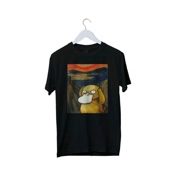 Screaming Psyduck Graphic Print T-Shirt Mens Unisex S M L XL 2 3 4 XL