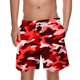 thumbnail image 1 of Pantalones Cortos de Cintura Elástica para Hombre con Bolsillos Camuflaje Impresión de Rodilla, Pantalones de Playa Casuales con Cordón Elástico, 1 of 7