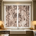 thumbnail image 4 of 2 Pack 2D Printed Kitchen Curtain 28x47 Inches, Washable Decorative Short Curtain Pair with Rod Pocket, Window Curtain for Kitchen Bedroom Bathroom, 4 of 7