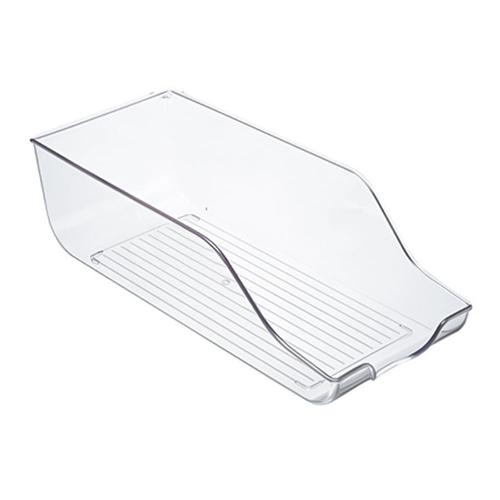 Clear Plastic Pantry Organizer Bins, for Refrigerator, Fridge,