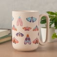 thumbnail image 5 of Thyme & Table 19.6 fl oz Green Butterflies Soft Touch Stoneware Mug, 5 of 5