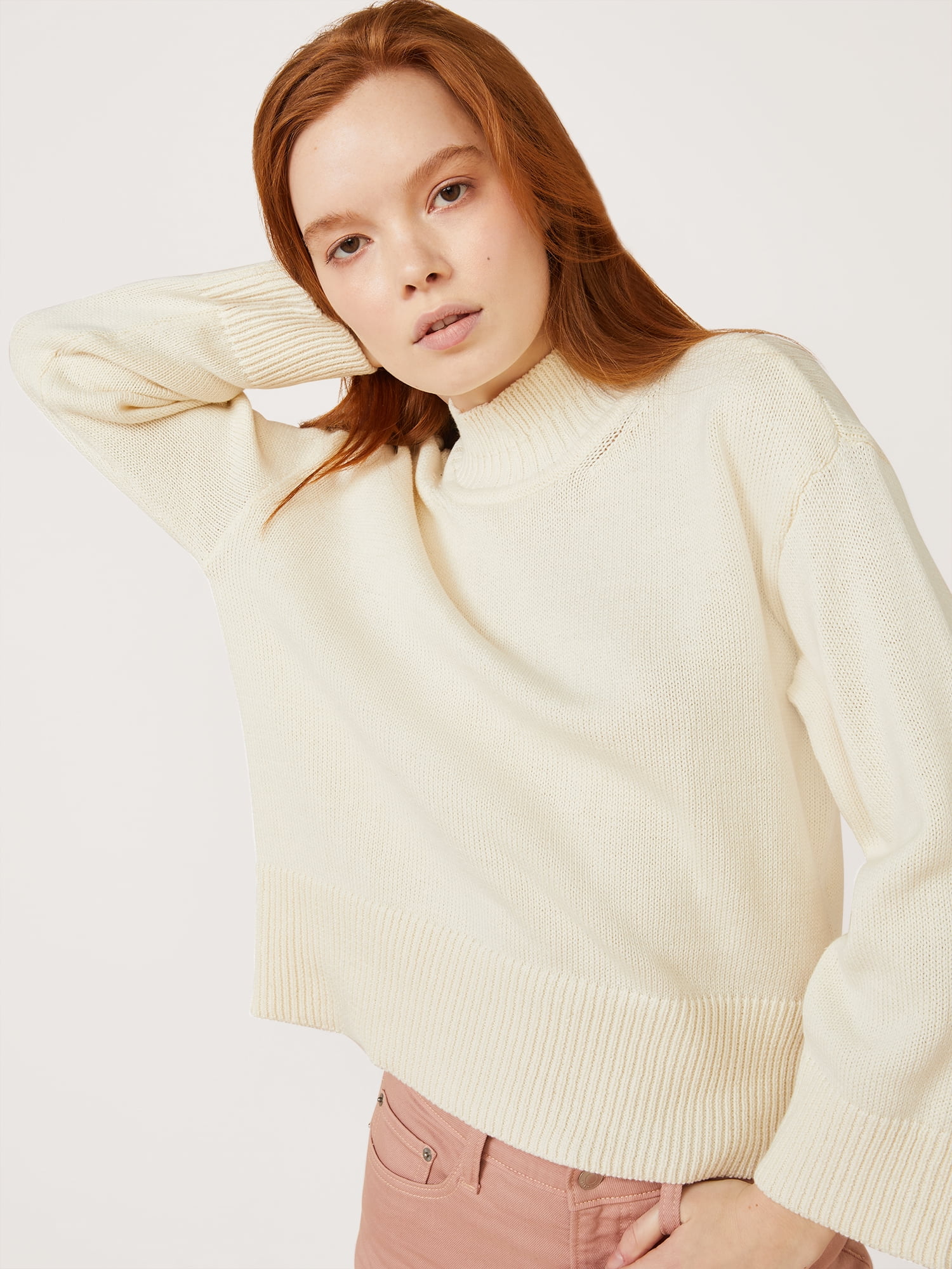 womens mock neck sweater