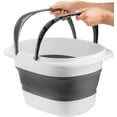 thumbnail image 4 of 2-Pack 16L/4.2 Gallon Collapsible Plastic Bucket, Foldable Mop Bucket with Handle, Portable Water Pail for House Cleaning & Car Washing, 4 of 7
