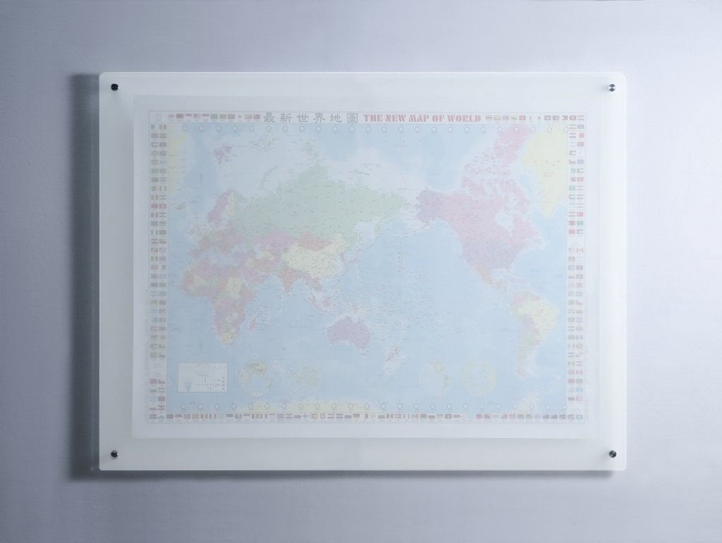 Audio-Visual Direct Frosted Glass Dry-Erase Board Set - 24" x 36" - (Non-Magnetic)
