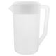 thumbnail image 1 of Hervidor medidor con báscula, recipiente para bebidas con tapa, resistente al calor, jarra de plástico para agua fría y jugo (2500 ml, blanco), 1 of 5