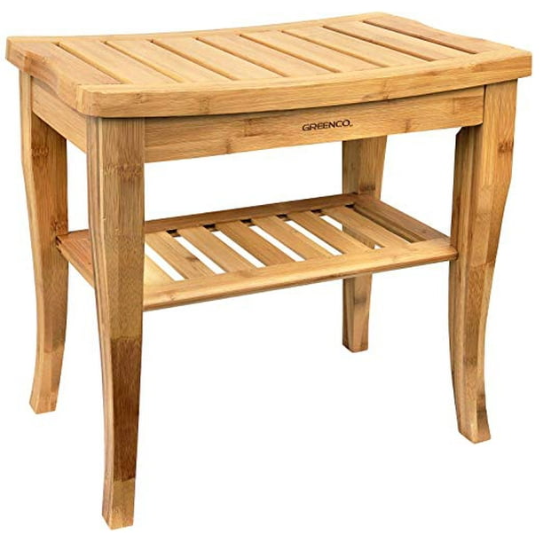 Greenco Waterproof Bamboo Shower Bench With Shelf Wooden Spa Bath Stool Com - How To Make Bamboo Furniture Waterproof Greenco Waterproof Bamboo Shower Bench With Shelf Wooden Spa Bath Stool Com - How To Make Bamboo Furniture Waterproof