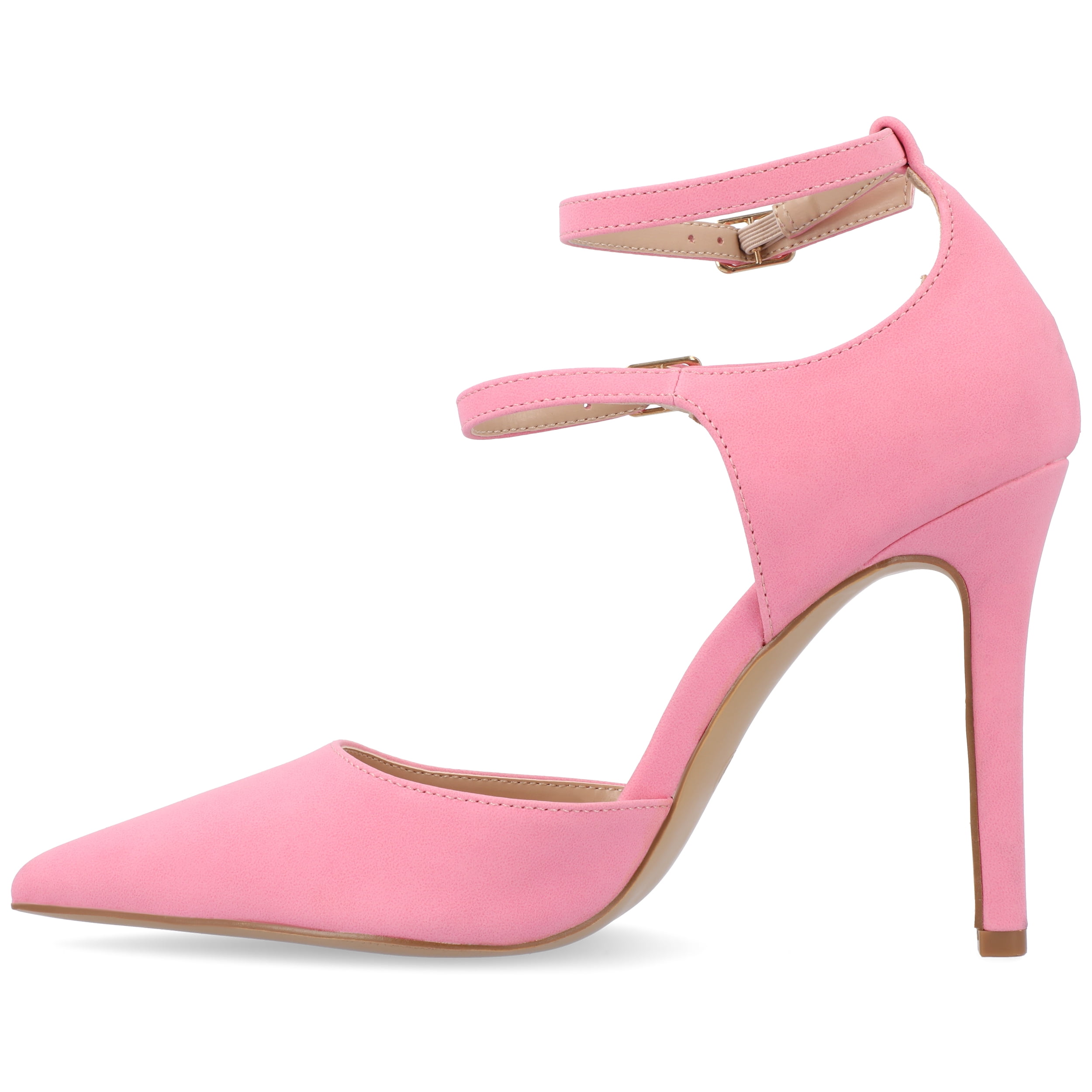 Journee Womens Lilyann Multi Strap Stiletto Pointed Toe Pumps