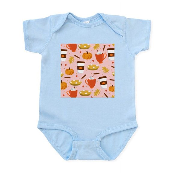 CafePress - Love Pumpkin Spice Pink Body Suit - Baby Light Bodysuit, Size Newborn - 24 Months
