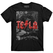 Nikola Tesla t-Shirt, Illustration, ACDC t-Shirt, Free Energy, Engineer t-Shirt