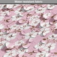 thumbnail image 5 of Pink and White Dog Crate Cover, Cheery Bedding Plants Bursting out into White Blossoms Calico Style, Easy to Use Pet Kennel Cover for Medium Large Dogs, 35" x 23" x 27", Pink Brown White, by Ambesonne, 5 of 6