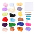 thumbnail image 3 of Needle Felting Tool Kit, Needle Felting Kit 20 Colors Wool Felting Accessories  For Wool Painting For Jewelry Making For Dry Felt, 3 of 8