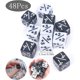 thumbnail image 2 of 48pcs Dice Counter, Token Dice Loyalty Dice D6 Dice, Dice Counter Compatible With MTG, CCG, Dice Set Card Game Accessories With Storage Bags, Dice Large, 2 Colors, 2 of 4