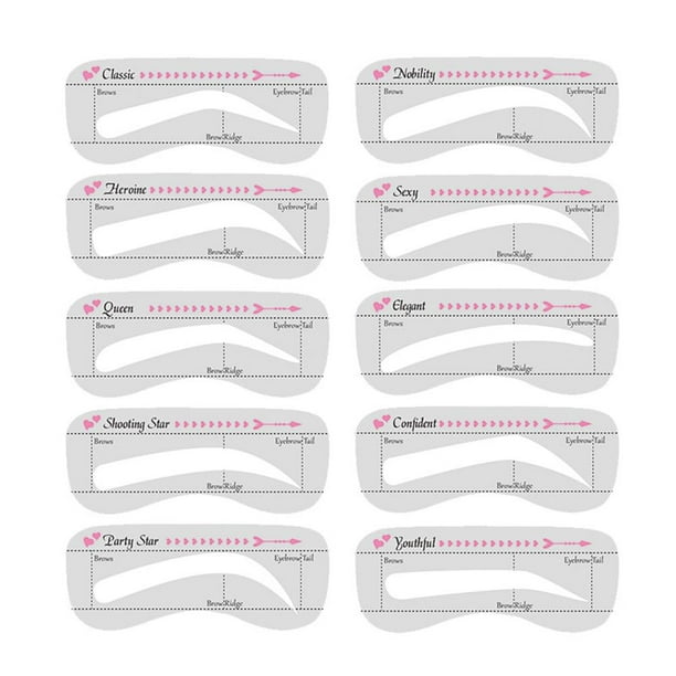 Plantilla para Cejas Moldeador Aseo Plantilla Duradera Herramientas Maquillaje para Mujeres