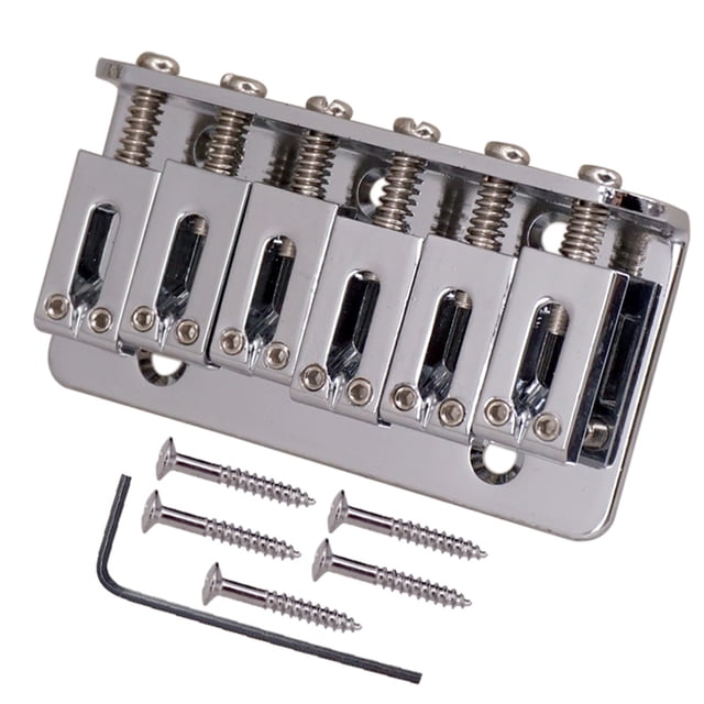Bridge Saddle 6 Cuerdas Guitar Tailpiece para Fender Strat Guitarra eléctrica