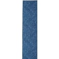 thumbnail image 1 of Fuller 2' x 8' Washable Runner, Blue and Ivory, 1 of 6