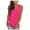 01-Hot Pink, variant on Plus Size Tank Tops for Women Casual Printing V-Neck Gradient Sleeveless Oversized T-Shirt Loose Vests Blouses Blue 2XL