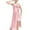 Womens Nightgowns Pink, variant on ylioge Silk Nightgowns for Women Trendy Cowl Neck Spaghetti Strap Midi Dresses Ladies Lace Splice Side Slit Satin Sleepwear Sleepshirts