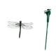 thumbnail image 2 of Estaca de jardín con forma de libélula voladora y revoloteante con energía solar para plantas y flores Libélula rayada, 2 of 8