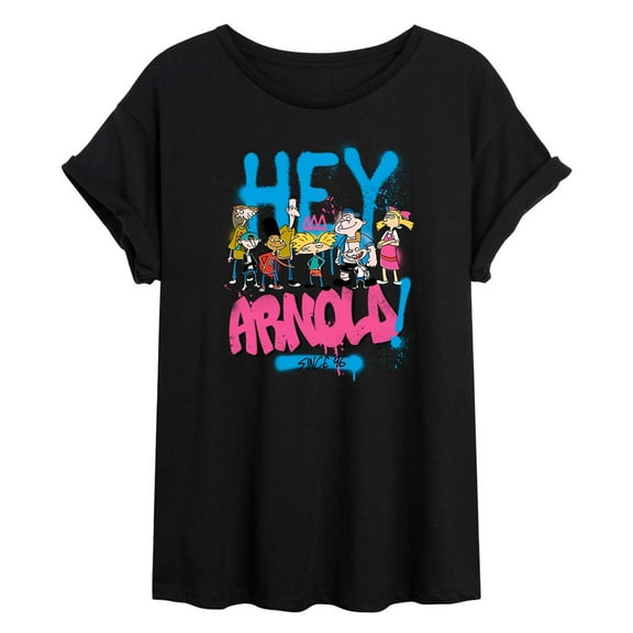 Hey Arnold! - Arnold Spray Paint 96 - Women's Oversized T-Shirt