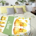 thumbnail image 3 of Custom Name Yellow Ducks Adult Duck Blanket Kids Funny Blanket Suitable for Bedroom Bed Sofa Crib Couch Chair Outdoor All Season Items That Yellow Duck Lovers Will Love 80"x60"for Adult, 3 of 6