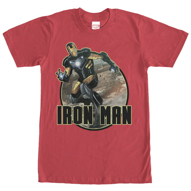 Marvel - Men's Marvel Iron Man Graphic Tee Red Medium - Walmart.com ...