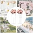 thumbnail image 3 of Acrylic Flower Stand, High-Quality Clear Acrylic Material for Stable Tabletop Decor, Easy Install with 4 Screws Top and Bottom to Save Space, Perfect for Artificial Arrangements in Weddings, Home, 3 of 19