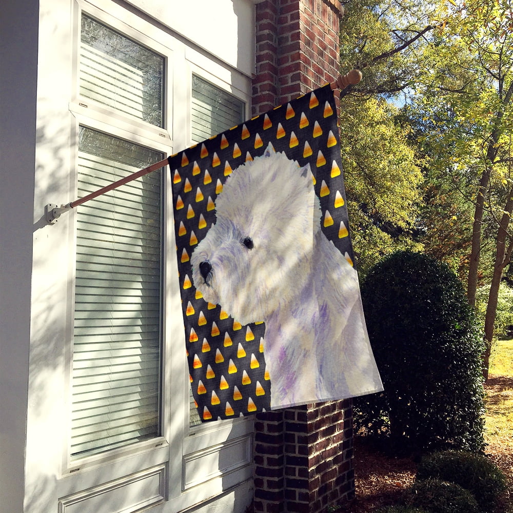 Carolines Treasures LH9056-FLAG-PARENT Westie Candy Corn Halloween Portrait Flag  multicolor