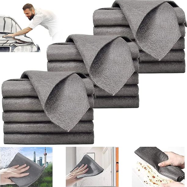 Thickened Magic Cleaning Cloth, Microfiber Glass Cleaning Cloth Rags, Reusable Cleaning Cloths