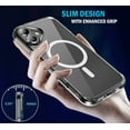thumbnail image 3 of Nakedcellphone Transparent Series for Apple iPhone 16 Phone Case, Clear Acrylic - Compatible with MagSafe, 3 of 9