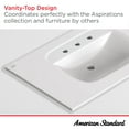 thumbnail image 3 of American Standard 1806008.020 Aspirations 37.00" Vitreous China Vanity Top - White, 3 of 7
