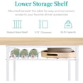 thumbnail image 4 of Songqin 3-Piece Modern Dining Set, Space Saving Dinette for Kitchen, Dining Room, Small Space w/Steel Frame, Built-in Storage Rack - Natural/White, 4 of 14